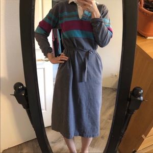 Land’s End | Authentic Rugby striped vintage dress